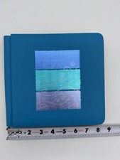Creative Memories 7x7 Scrapbook Album Ocean Waves Lavender/Blue/Green/Teal