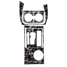 For Toyota Tacoma 2005-15 Red Forged Carbon Fiber Interior Center Console Kits