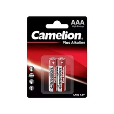 2 CAMELION AAA PLUS ALKALINE BATTERIES LR03 MN2400 AM4 E92 1.5V 2BL EXP 2027 NEW
