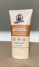 DR. SQUATCH Men;s Deodorant Anti-Chafing Precison Wood Barrel Bourbon 3.4 fl oz