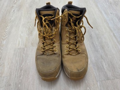 Used Manoa Leather Mens Size 12 Boots Water Resistant Wheat Tan 454350-700
