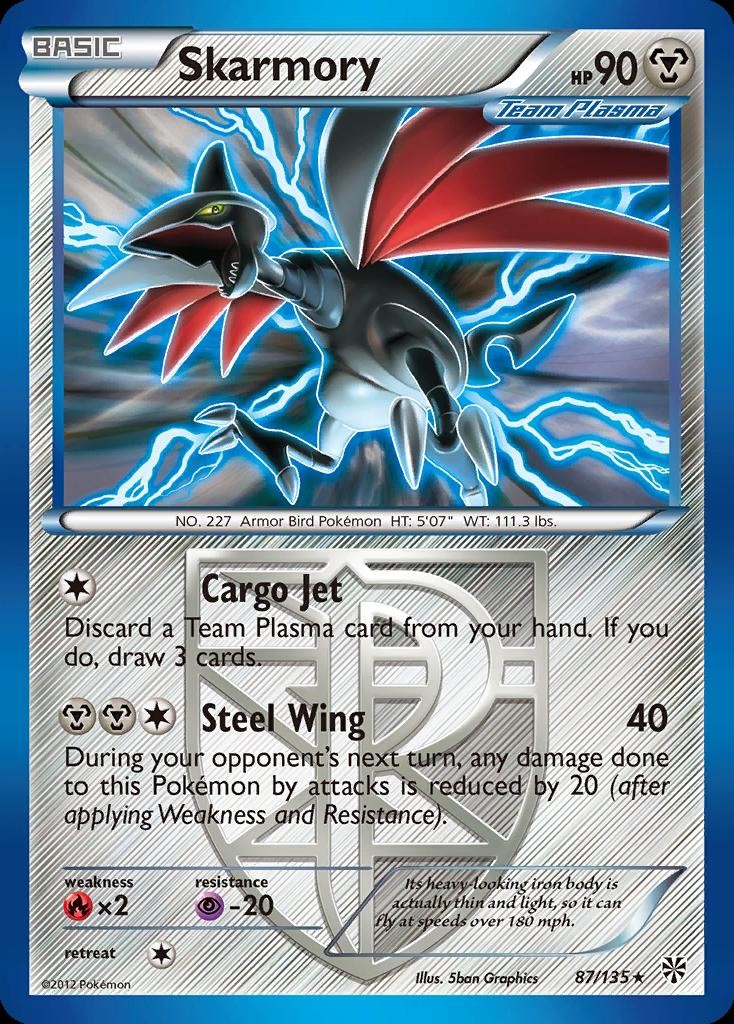 Pokemon Skarmory (87/147) Plasma Storm LP