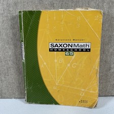 Saxon Math 6/5 : Homeschool Solutions Manual ...