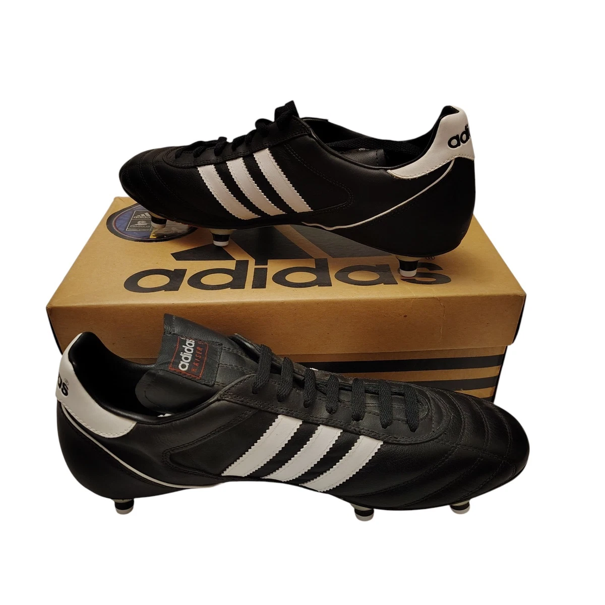 Vintage Adidas Kaiser 5 Shoes Mens Size 11 Black Soft Ground Soccer Cleats 1999 Adidas Kaiser 5 Liga FG – Classic Soccer Cleats main image 4