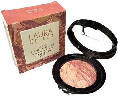 Laura Geller Baked Blush-N-Brighten Marbleized Blush .16 oz (Raspberry) NEW