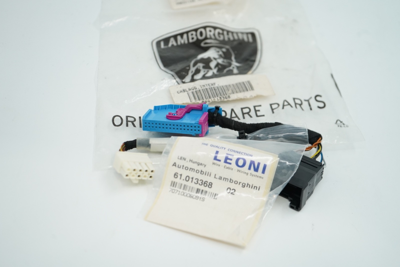 LAMBORGHINI MURCIELAGO | INSTRUMENT CLUSTER WIRING HARNESS| 61013368 | NEW - NOS
