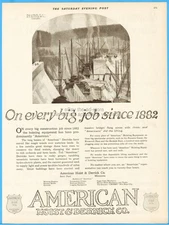 1919 American Hoist & Derrick St Paul MN Panama Canal Roosevelt Keokuk Dam Ad