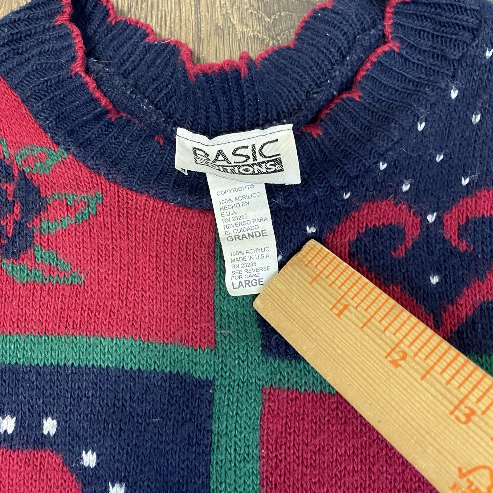 Vintage Basic Edition Bear Knit Sweater Women’s B… - image 5