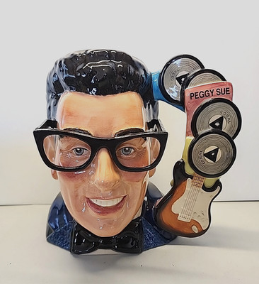 Royal Doulton Character Jug Buddy Holly D7100 Large 1997 Limited Edition COA