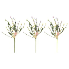 3 PCS Easter Decoration Flower Decorations Artificial Budding Branch