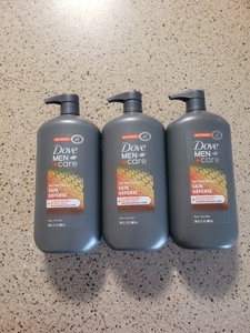 2 Dove Men Care Antibacterial Skin Defense Body & Face Wash 30 Oz Ea Exp 12/26