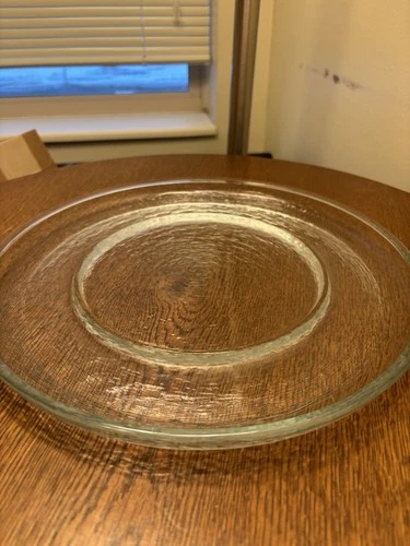 Vintage Pyrex Clear Glass Serving Plate / Platter – Made in USA – 11” Diameter