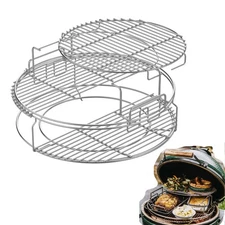5-Piece EGGspander Kit 3-Tier Removable Expansion Rack for Large Big Green Egg