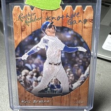 2019 Panini Leather and Lumber Knothole Gang Holo Gold 7 Kris Bryant 04/10 Cubs