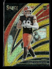 Carson Schwesinger 2025 Panini Select Football Club Level RC Gold 08/10 [xlz240