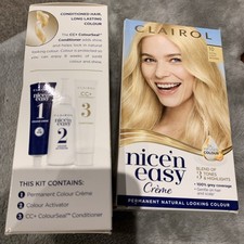 Clairol Nice'n Easy Crème, Oil Infused Hair Dye, 10 Extra Light Blonde 
