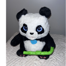 FurReal Interactive Electronic Plush Panda Blue Eyes with Green Bamboo