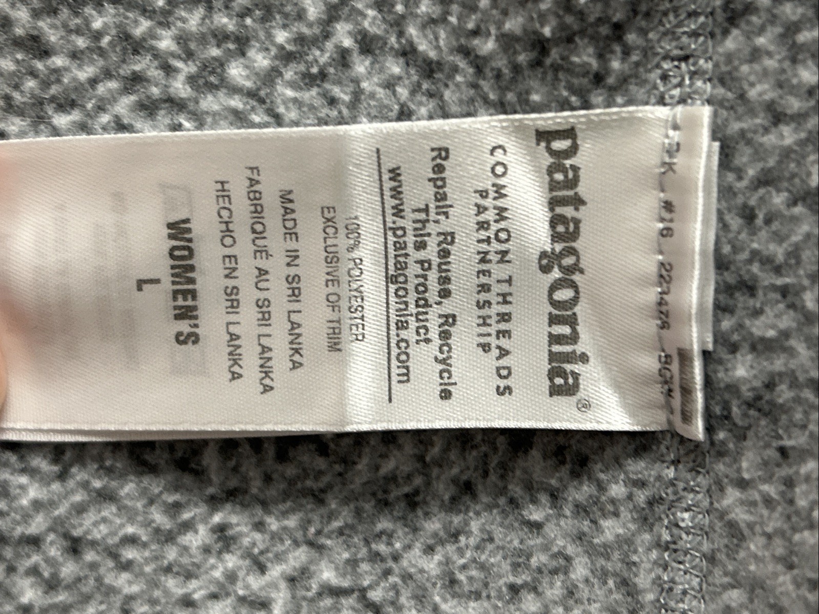 Patagonia Women's Better Sweater Vest Full Zip Gray Size L STY25886 thumbnail 5