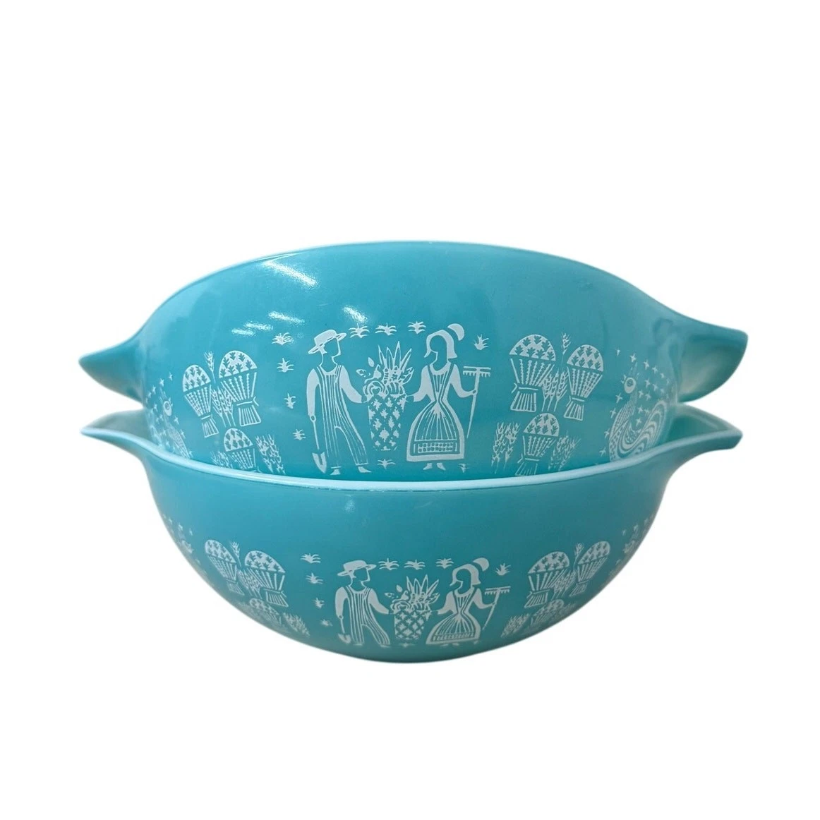 Pyrex Turquoise Mixing Bowls Set Butterprint
Opens in a new window or tab
