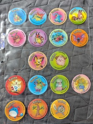 Pokémon Boomer 2001 Tazo Caps Pogs 38 Different 