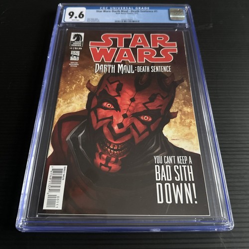 Star Wars Darth Maul, Death Sentence #1. Dark Horse Comics. CGC 9.6!