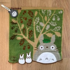 100 organic cotton Totoro square face towel with hanging loop 13.5  anime