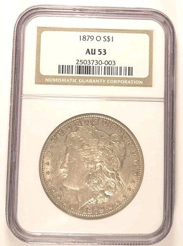 1879-O $1 Morgan Silver Dollar NGC AU53 