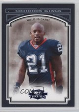 2006 Donruss Threads Pro Gridiron Kings Blue Framed 31/50 Willis McGahee 0q3