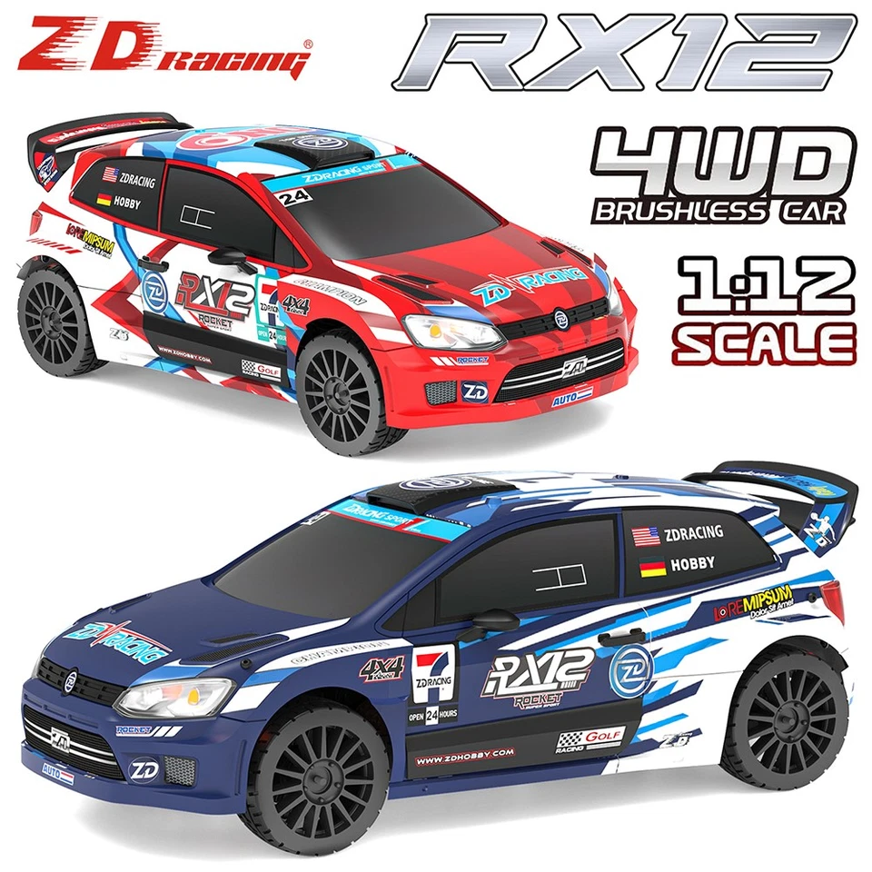 ZD Racing RX12 RC 1/12 4WD 2,4G 70KM/H Auto Bürstenlosen Dirft Rally Fahrzeug - Bild 3 von 4