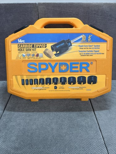 Spyder 600880 14pc Carbide tipped Hole Saw Kit