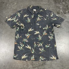 Jack O Neill Hawaiian Shirt Mens Large Multicolored Button Up Short Sleeve Flora