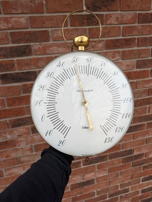 Ohio Thermometer Figural Pocket Watch Style USA Fahrenheit Round 