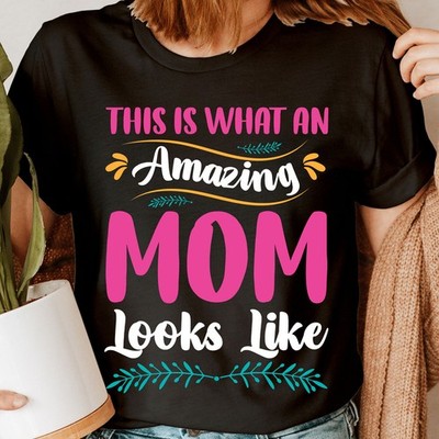 Lustige Retro Vintage Damen-T-Shirts This Is What An Amazing Mom Looks Like #BAL