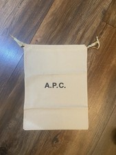 A.P.C. Cream Dust Bag Drawstring Pouch New 100% Authentic 39x29cm 