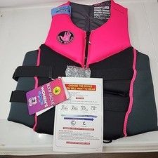 Body Glove Women's Segmented USCG Approved PFD Life Jacket, Pink/Black Large