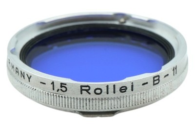Rollei B 11 Rollei-B-11 R Farbfilter Blau Blue Bajonett Filter Franke & Heidecke