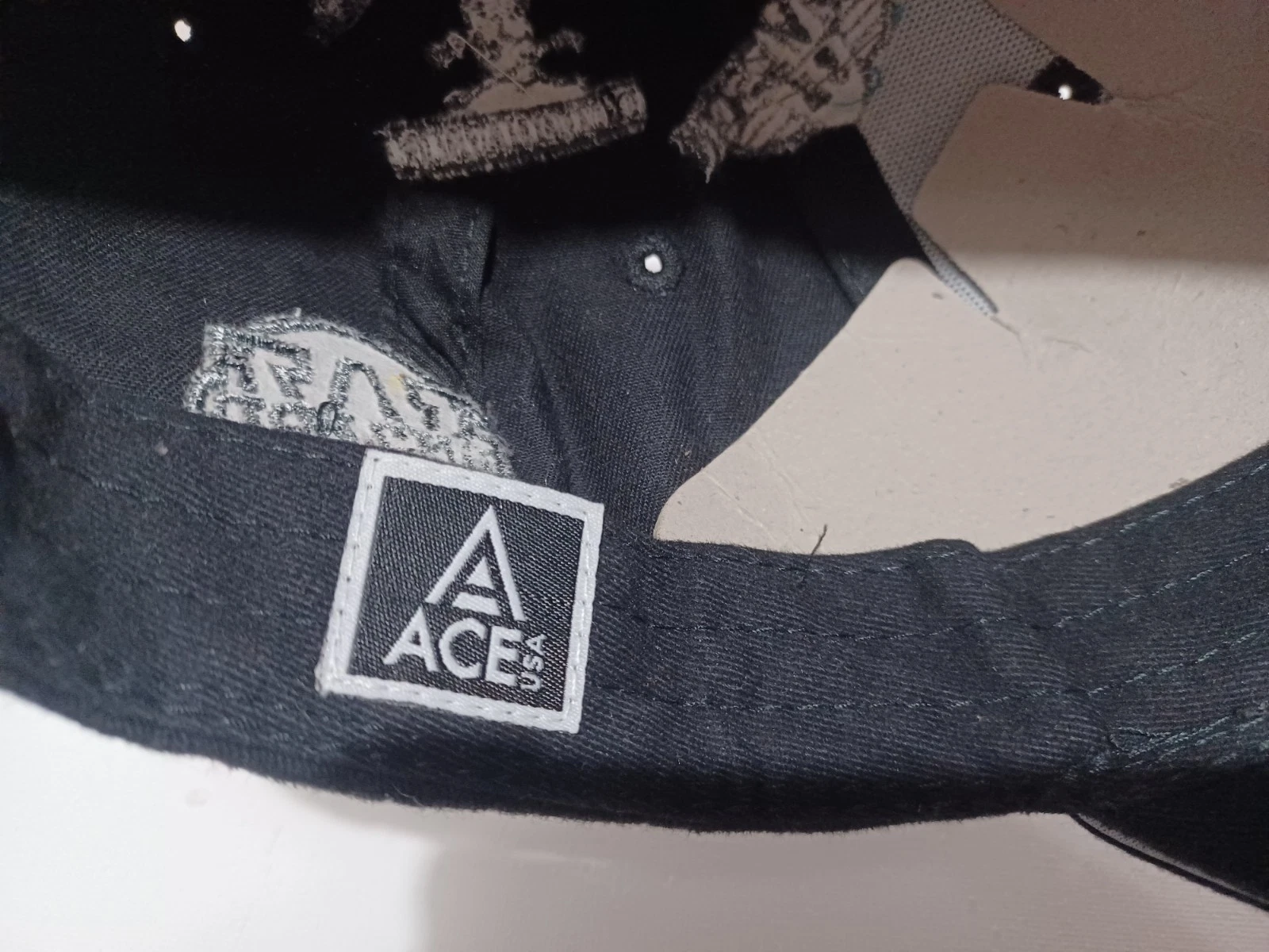 Vintage Y2K 2009 Deadliest Catch Time Bandit Ghost Crab AOP Self Fastening Hat