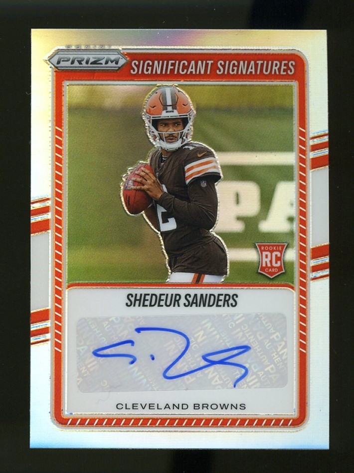 2025 Panini Prizm Significant Signatures SHEDEUR SANDERS Auto RC