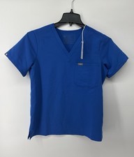 FIGS Women's Catarina One-Pocket Scrub Top Blue Size Small NWT