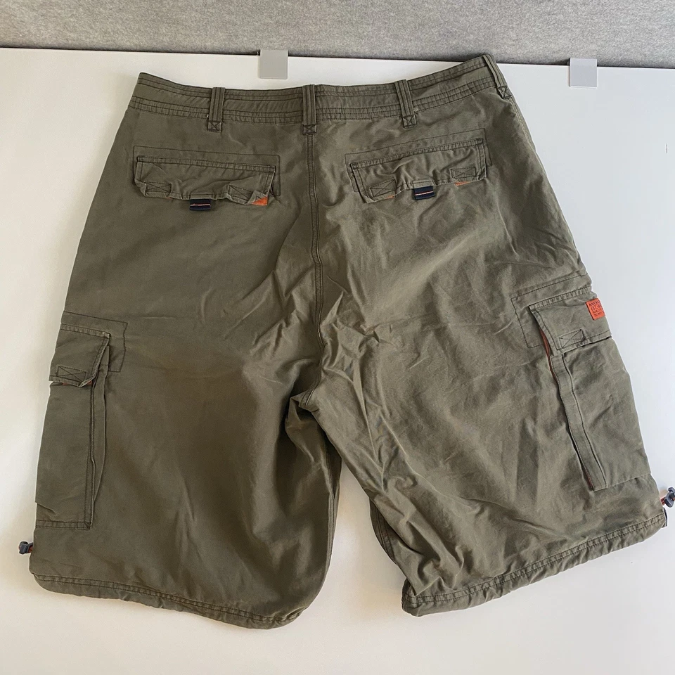 Vintage Abercrombie & Fitch Paratroops Military Cargo Shorts Mens Large Green - Image 2 of 4