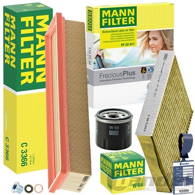 MANN FILTER INSPEKTIONSPAKET passend für RENAULT CLIO 4 DACIA SANDERO LOGAN 2