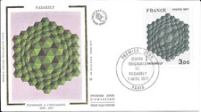 FRANCE 1977 FDC OEUVRE DE VASARELY YT 1924