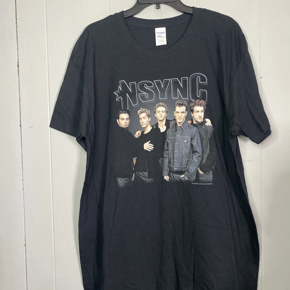 NSYNC 90s Boy Band T Shirt Size Y2K Mens XL TG 24x32 - Image 4 of 4