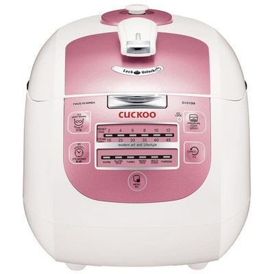CUCKOO 3.5 Litres Electric Pressure Rice Cooker 1180 Watt White/Pink 220V
