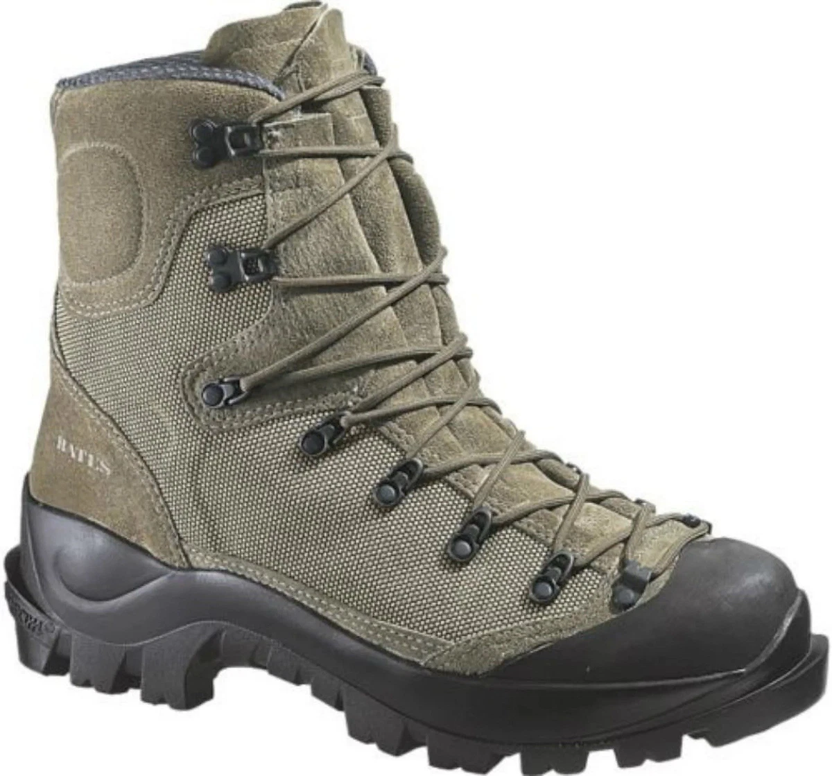 Bates Tora Bora Alpine Mens 4R/Wm Sz.6 Winter Hiking Boots Green