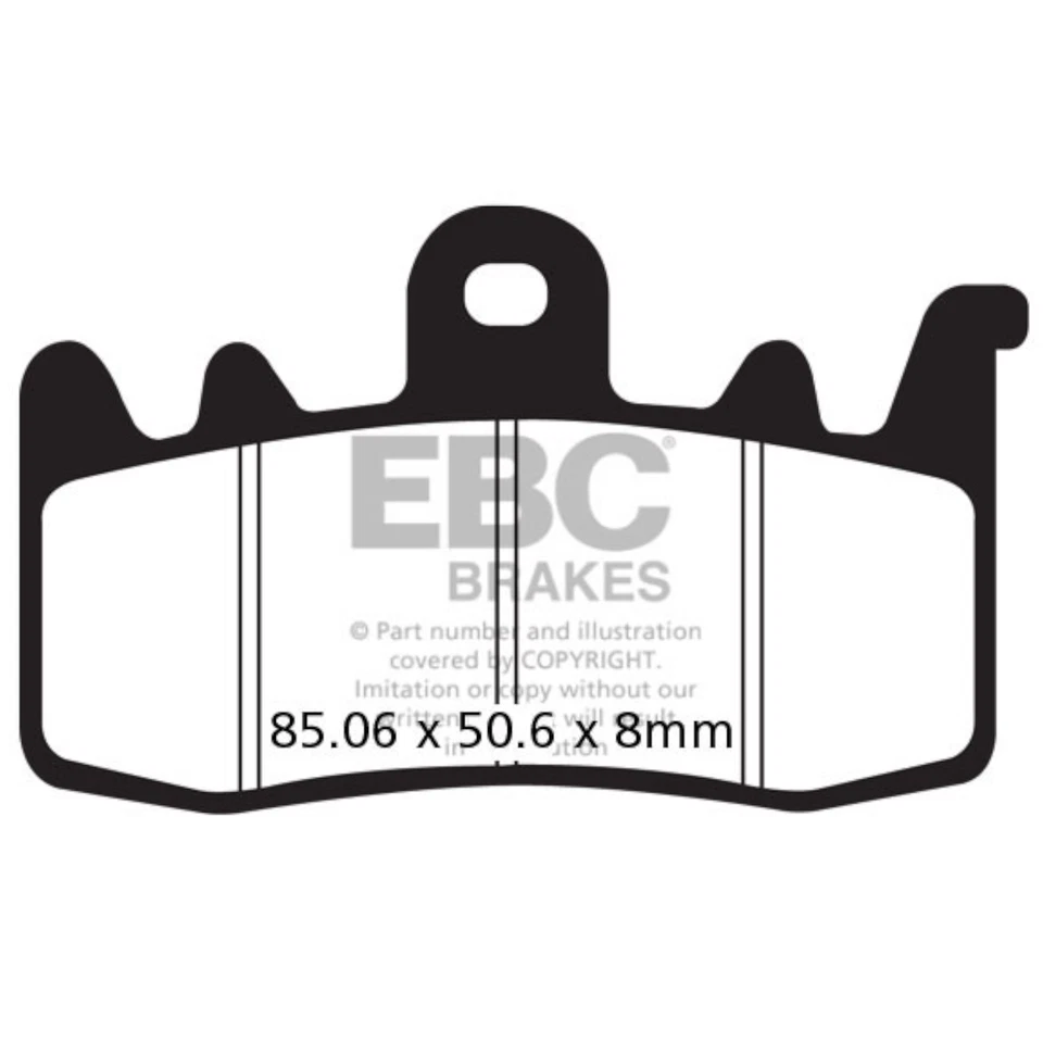 Pastillas de freno delanteras para BMW R 12 ABS 2024 HH Race EBC Foto 2 de 4