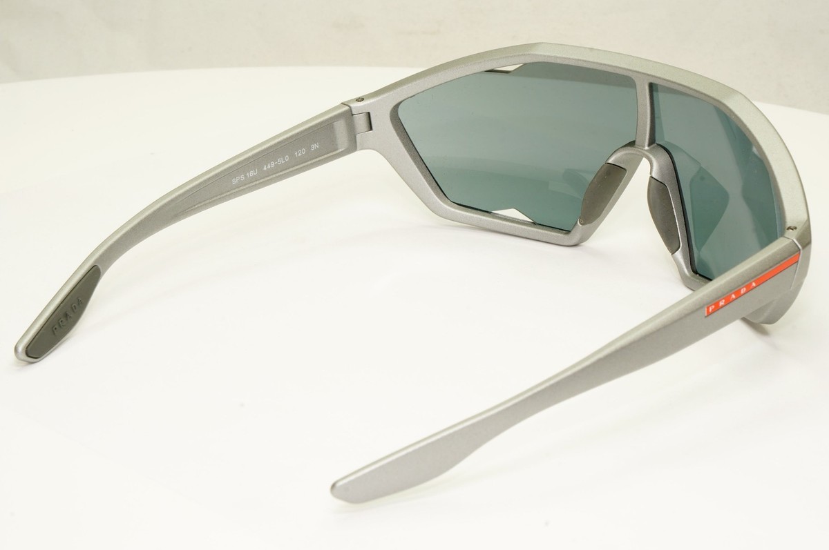 Prada Shield Visor Grey Sunglasses Sailing Cycling Ski PS 16US SPS
