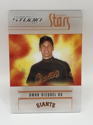 2005 Donruss Studio Studio Stars Insert Omar Vizquel #S-48 Acetate Giants NM