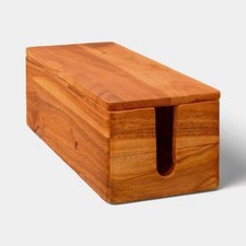 Wood Cable Management Box