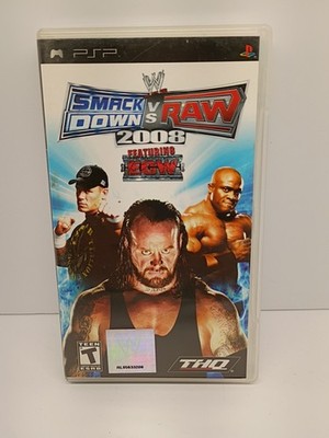 WWE SmackDown vs Raw 2008 Sony PSP Sports Fighting Complete CIB Tested